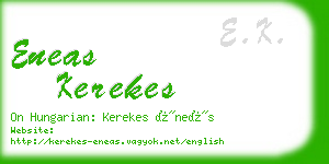 eneas kerekes business card